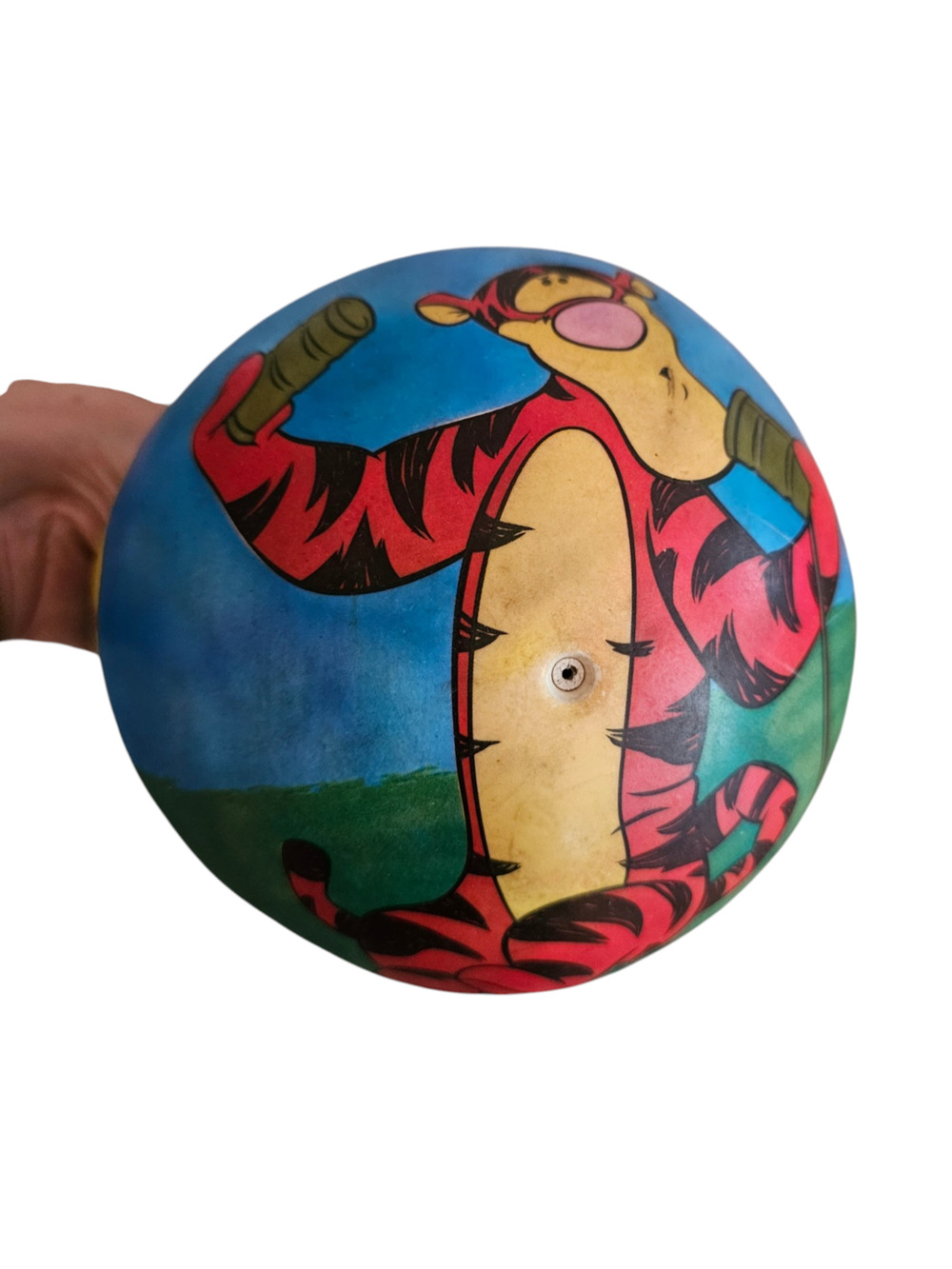 Vintage Winnie the Pooh and Tigger Inflatable Playground Ball Disney 1990s